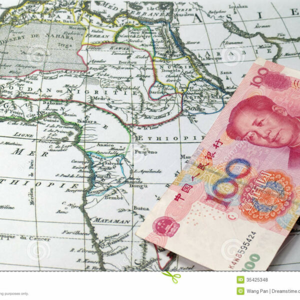 Chinese-currency-on-map-of-africa
